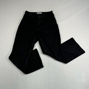 Abercrombie Fitch The Kick Flare Curve Love Jeans Womens Sz 28/6 Black High Rise